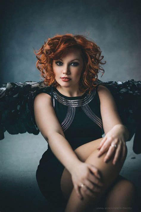 Black Angel Black Angels Beautiful Redhead Redheads