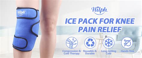 Hilph Knee Ice Pack Wrap Reusable Ice Pack For Knee Replacement Surgery Hot Cold Therapy Gel