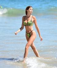 Nicole Williams In The New Michael Costello X Revolve Granger Bikini In Malibu Beach Aznude