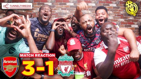 Arsenal Liverpool Full Fan Reactions Saka Gabriel Og