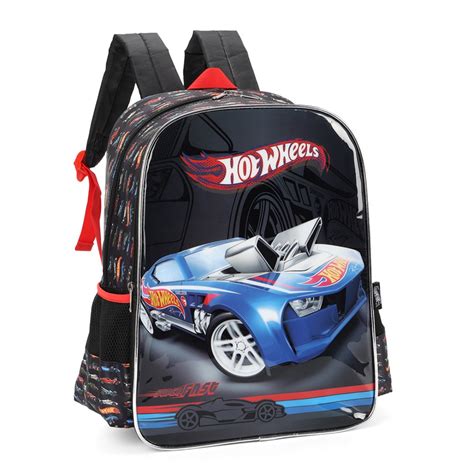 Mochila Escolar Infantil G Luxcel Hot Wheels Original Menino Shopee Brasil
