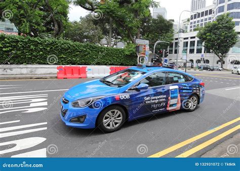 taxi cab singapore editorial photography image  city