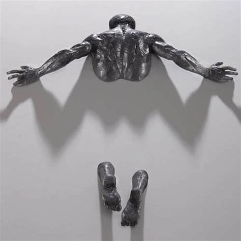 Modern Design Wall Decor Brass Statue Nude Man Abstract Sculpture China Western Bronze