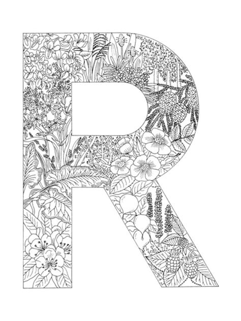 Nice Letter R Coloring Page Download Print Or Color Online For Free