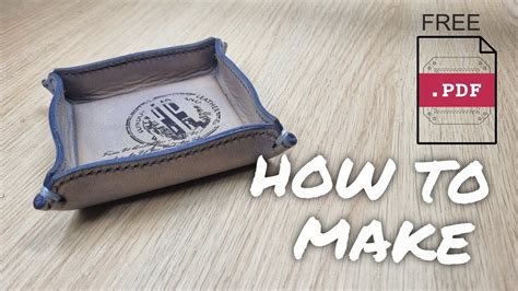 How To Make Made From A Piece Of Leather Cute Valet Tray At Home