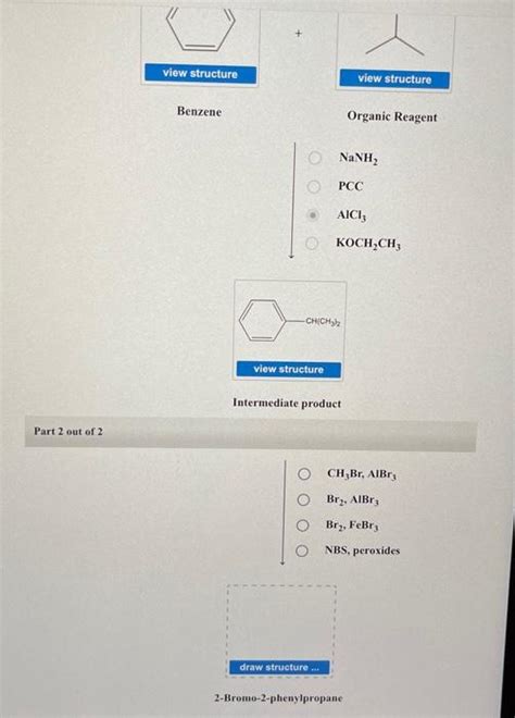 Solved Part 2 Out Of 2 View Structure Benzene View Chegg