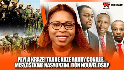 Peyi A Kraze Tande Koze Garry Conillemisye Sekwe Nasyonzini B N