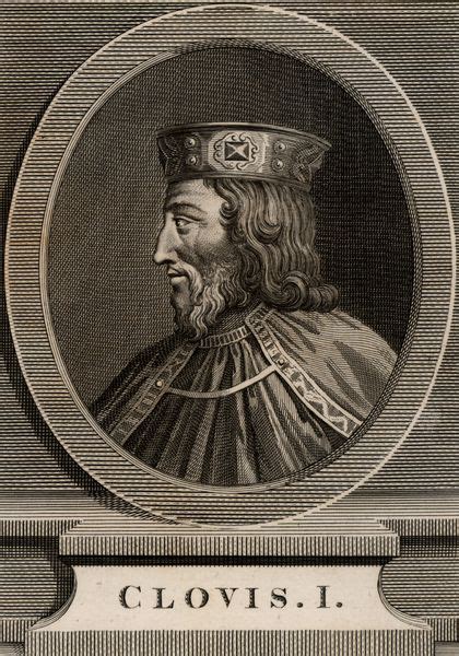 Profile Portrait of Clovis I with Crown and Cape Free Stock Photo