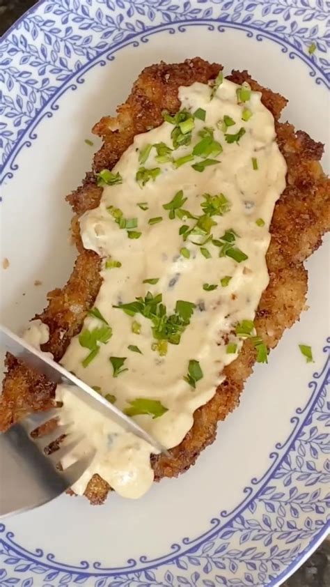 Bife Milanesa Creme De Gorgonzola Receiteria