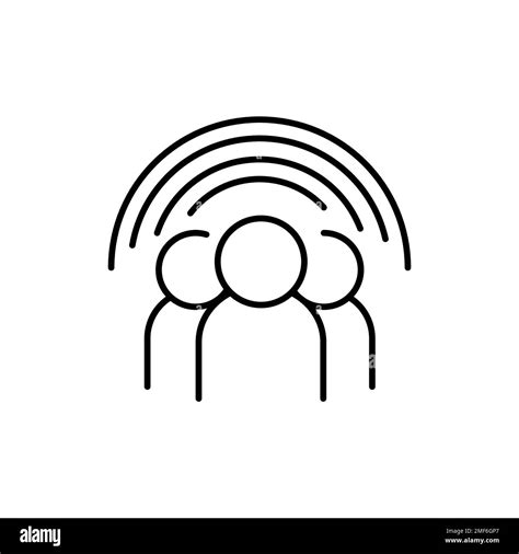 Gender equality color line icon. Multinational company. Diverse group