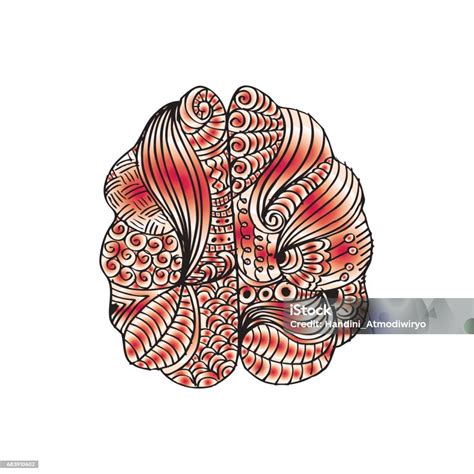 Human Brain Decorative Style Stock Illustration Download Image Now