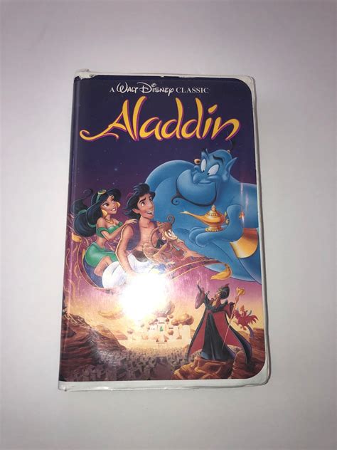 Walt Disneys Aladdin VHS 1993 Black Diamond Edition Etsy