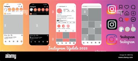 instagram post frame mock  template   grid size update