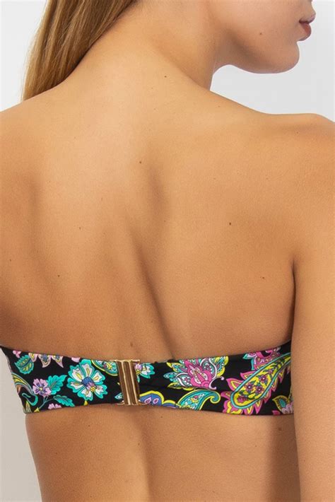 Bikini A Fascia Nero Con Slip Laccetti Verdissima INTIMO ABBIATI