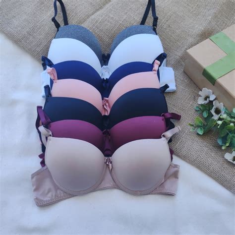 Kit 5 Sutiã Básico Bojo Sutia Lingerie Soutien Alça Regulagem Shopee Brasil