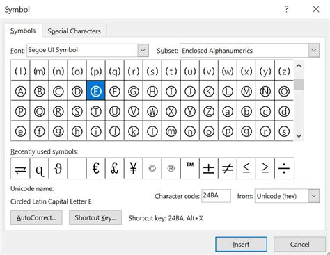 E in a circle / Circled E symbols Text (Meaning, Type on Keyboard, Copy ...