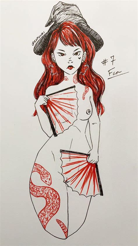 Inktober Day 7 Fan Kopouri OC R Hentai