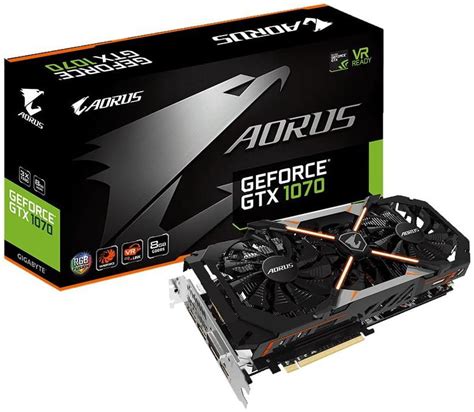 ≡ GIGABYTE GeForce GTX 1070 8G AORUS (GV-N1070AORUS-8GD) – купить в ...