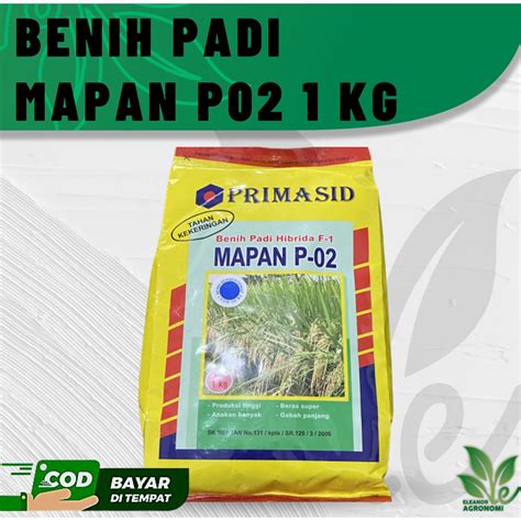 Jual Mapan P02 Mapan P 02 Benih Padi Hibrida Kemasan 1 Kg Original