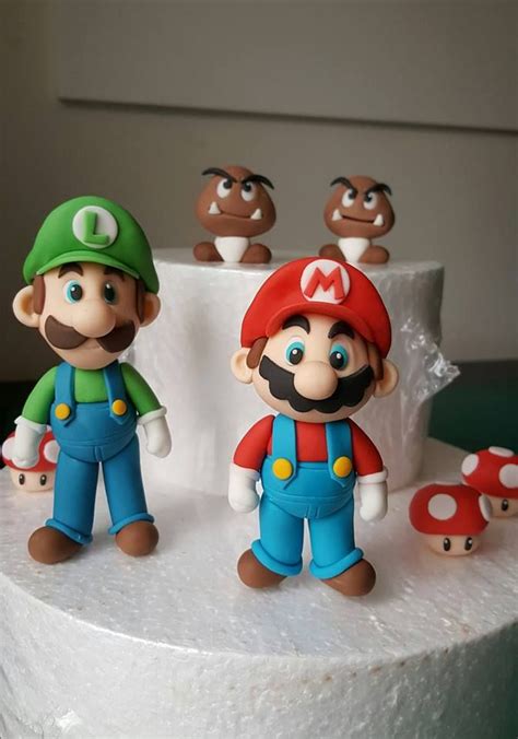 There Is A Cake With Mario And Luigi On It