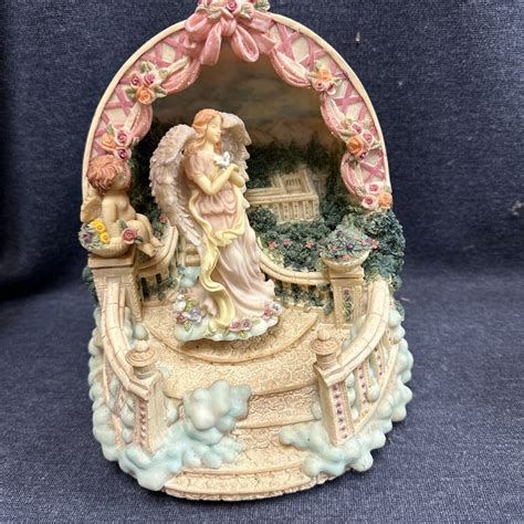 Classic Treasures Musical Animated Angel Figurine Plays “music Box Dancer” 8” Music Boxes