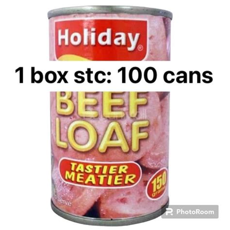 1 Box Holiday Beef Loaf 150grams 100 Cans Shopee Philippines