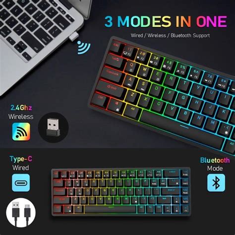 Sg Royal Kludge Rk G Rk Hot Swappable Bluetooth Wireless Rgb Mechanical Gaming Keyboard