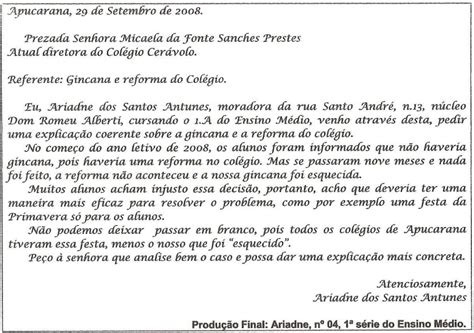 (GÊNEROS TEXTUAIS) Carta de Reclamação e de Solicitação