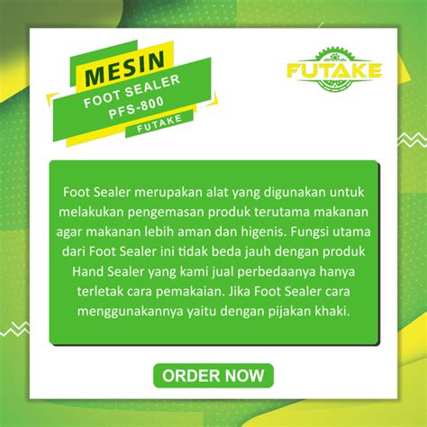 Mesin Foot Sealer Pfs Mesin Pengemas Makanan Pusat Spesialis