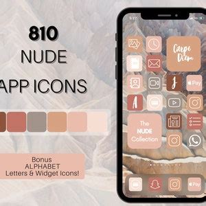 Soft Neutral Theme Ios 14 App Icons 810 Neutral NUDE Pink IPhone App Icons Home Screen Icon