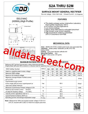 S M Datasheet Pdf Microdiode Electronics Jiangsu Co Ltd