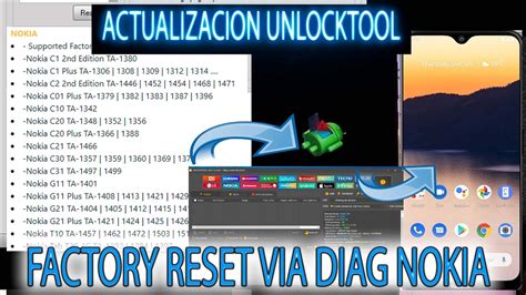 ACTUALIZACION UNLOCKTOOL NOKIA FACTORY RESET VIA DIAG NOKIA C1 C2 C10