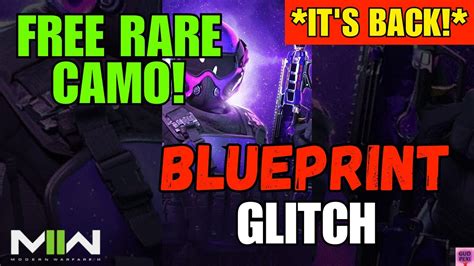 New Free Rare Camo Is Back Mw Beta Codes Blueprint Glitch More