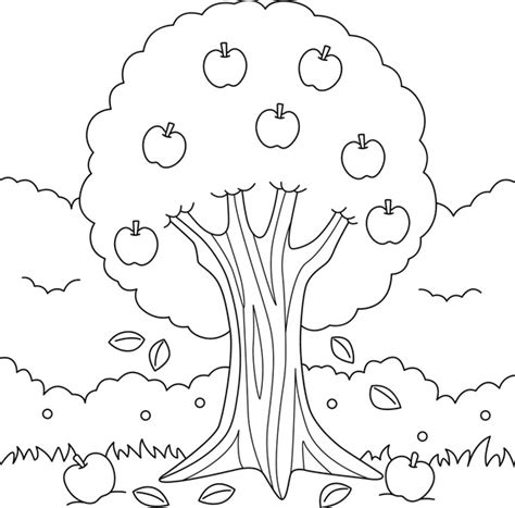 11,202 Apple Tree Outline Stock Vectors and Vector Art | Shutterstock