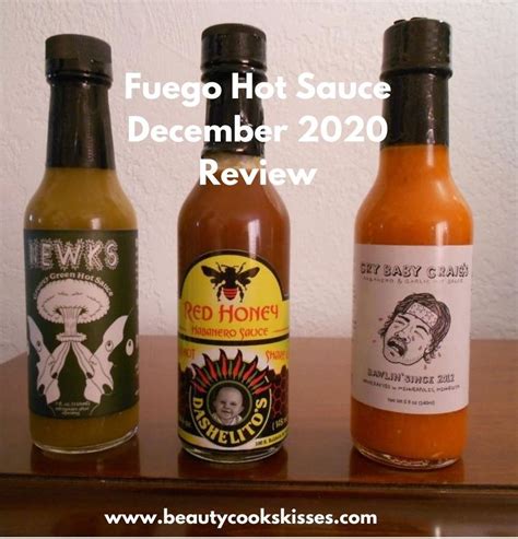 Fuego Box Hot Sauce December Review Beauty Cooks Kisses