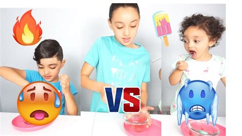 Hot Vs Cold Challenge YouTube