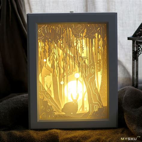 Необычная светящаяся поделка - 3Д картина на стену с подсветкой из ...