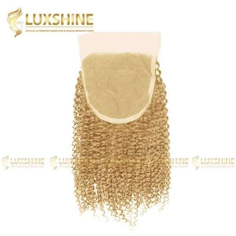 Body Wavy Light Blonde Lace Closure Luxshine Hair