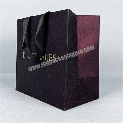 Lipack Hot Stamping Gold Foil Logo Matte Red Paper Bag Logo Printing Manufacturer Gift Shopping