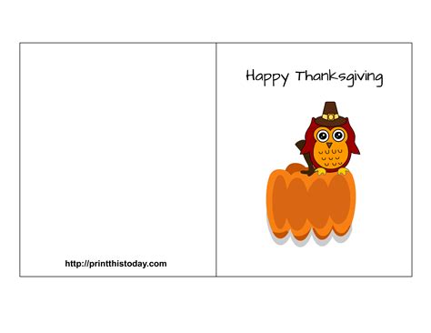 Thanksgiving Cards Printable