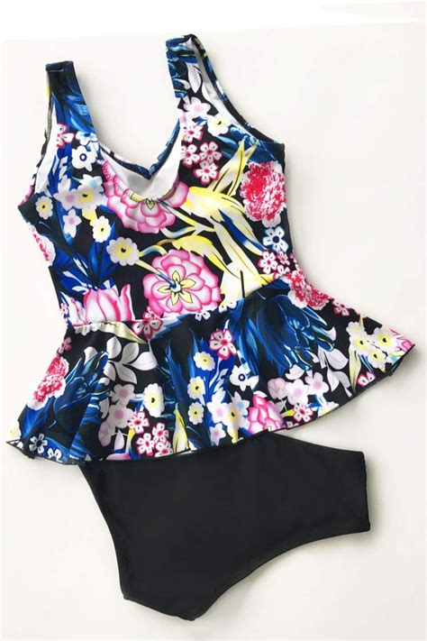 Summer Flowers Falbala Bikini Set