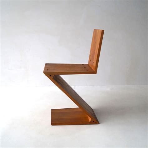 Gerrit Rietveld Zig Zag Chair By Ga Van De Groenekan 1960s For Sale