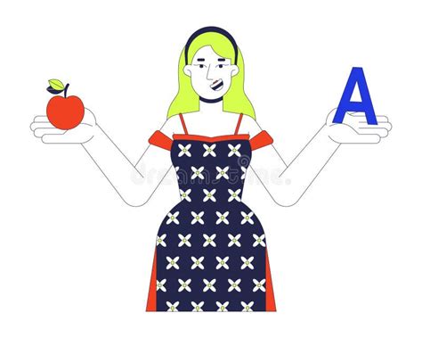 Cartoon Female Blonde Teacher Stock Illustrations Cartoon Female Blonde Teacher Stock