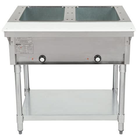 Eagle Group DHT2 Open Well Two Pan Electric Hot Food Table 120V