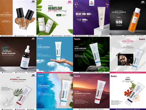 skin care creative cosmetics ads social media post behance