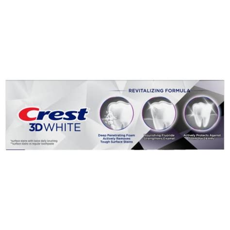 Crest D White Brilliance Charcoal Teeth Whitening Toothpaste Oz