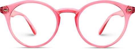 Pink Frame Round Glasses Round Pink Frame Transparent - Clip Art Library