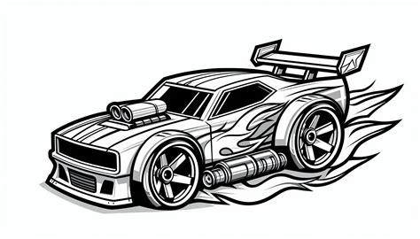 Coloriage Hot Wheels Gratuit Pour Ceux Qui Aiment La Vitesse
