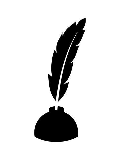 quill  ink silhouette  stock photo public domain pictures