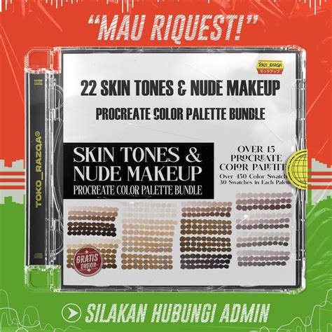 Jual Skin Tones Nude Makeup Procreate Color Palette Bundle Shopee Indonesia